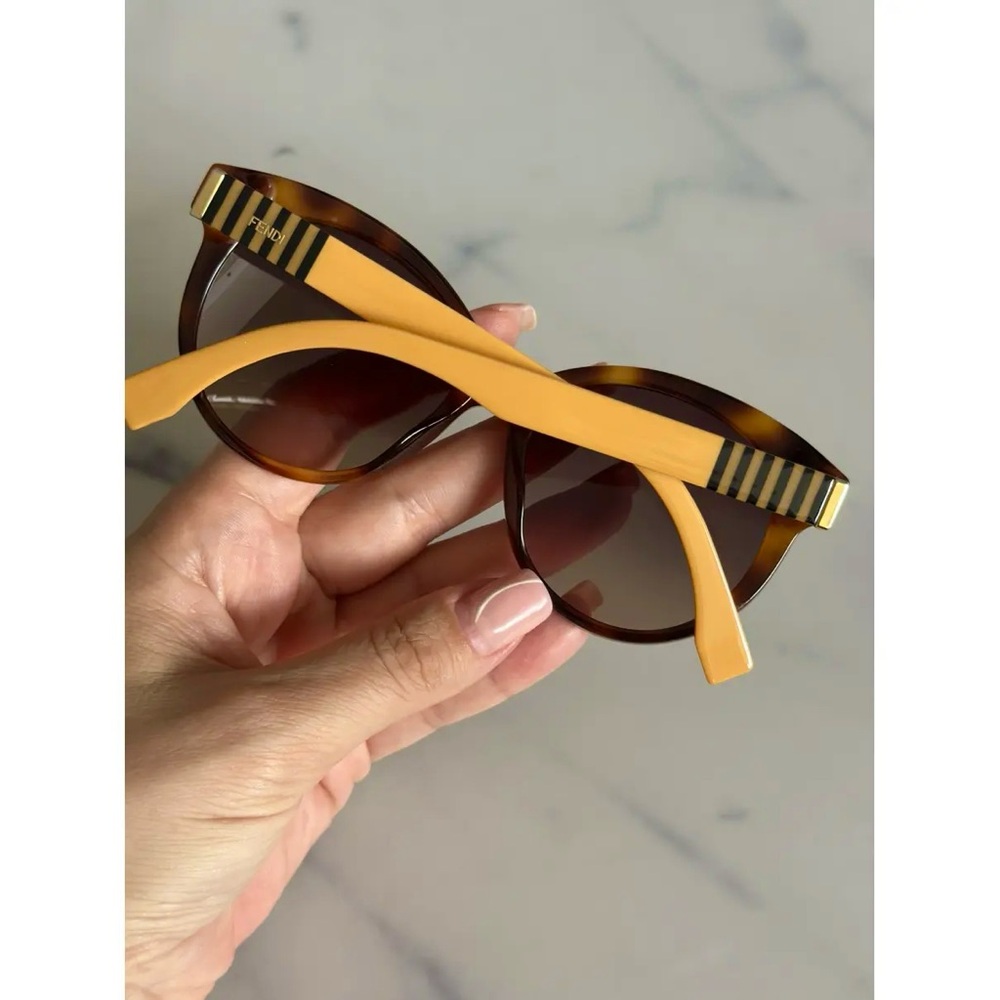 Fendi Cat Eye Women's Brown Sunglasses - Picture 5 of 7